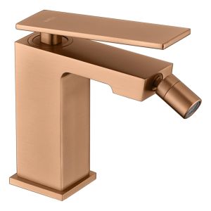 Imex - grifo monomando bidé oro rosa serie pisa