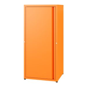 Armario de oficina burlöv acero 88x40x35 cm - naranja [en.casa]