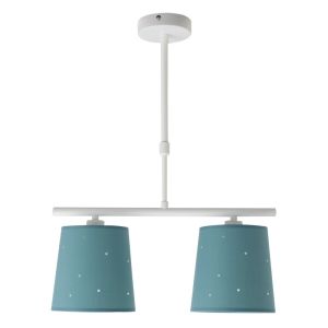 Consciencia chandelier 2xe14 turquoise