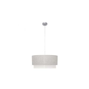 Pendentif - fab 111095028 - gris/blanco - altura ajustable - E27 - 2 luces