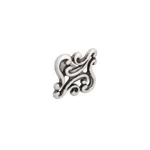 Pomo para muebles en zamac diámetro 38 x 23mm plata brillante lote de 6