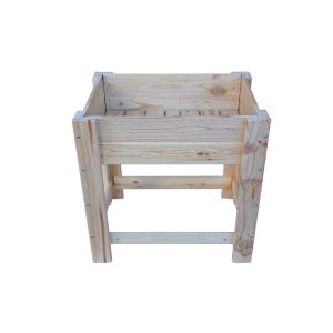 Mesa de cultivo de madera 79x56x80 cm 60l la huerta natural - madelea