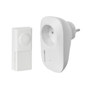 Scs sentinel - timbre inalámbrico sin batería -enchufable -ecobell 100 plug