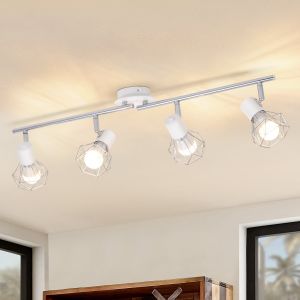 Nettlife lámpara de techo e14 blanca 71x20