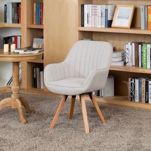 Meubles cosy - silla de oficina - con patas de haya beige - 57x56x83 cm