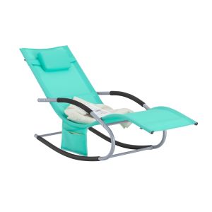 Tumbona mecedora con almohada y bolsillo ogs28-tb sobuy