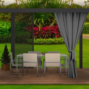 Cortinas para exterior, cortinas para balcones 1x155x220cm antracita