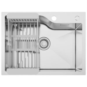 Fregadero de cocina - cecipa max - 60x45cm - acero inoxidable - cesta desag