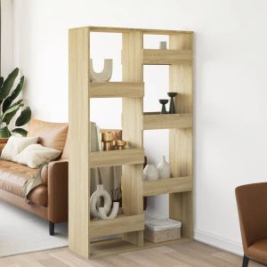 Librerías madera roble sonoma 100x33x175 cm