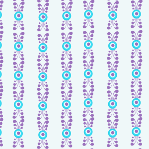 Papel pintado floral vertical en azul pastel 58cm ancho por 350cm alto