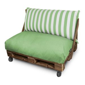 Cojín para palets toldotex verde asiento 80x80x20 (liso)