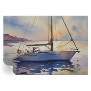 Murales autoadhesivos velero oeste 208x146 tulup