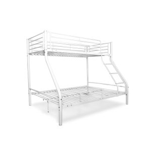 Litera de matrimonio metalica as121 blanco