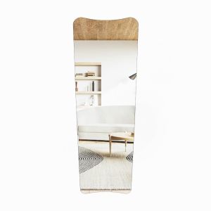 Espejo de madera "vitros" - 55 x 150 cm - negro