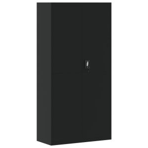 vidaXL armario archivador de acero negro 90x40x180 cm