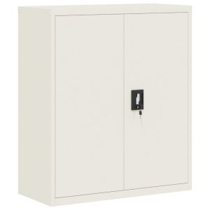 vidaXL armario archivador de acero blanco 90x40x105 cm