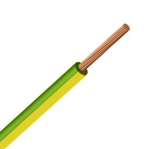 Cable eléctrico verde / amarillo 6mm² h07z1-k  x 5 Metros