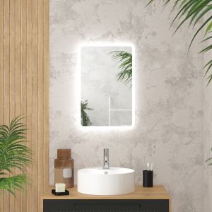 Reversible espejo con LED - 60x40cm go LED rectangular 40