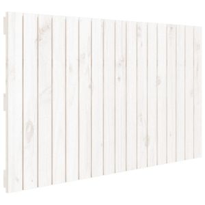 vidaXL cabecero de cama de pared madera maciza pino blanco 108x3x60 cm