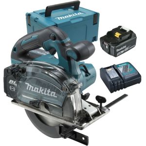 Sierra circular para metal Makita dcs553rtj - 18v li-ion 5 ah ø 150 mm