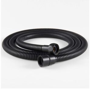 Kibath flexo extensible de 150 cm acabado negro mate de acero inoxidable