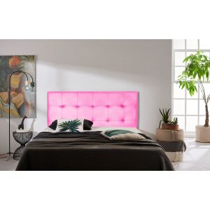 Cabecero aster polipiel rosa 115