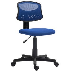 Silla de oficina 43x48x88 cm malla color azul Homcom