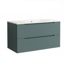 Móveis banho lavatório, boreal 80x45 cm azul oceano 2 gavetas suspensas