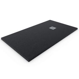 Plato de ducha resina extraplano. Negro ral: 9005 70x140cm