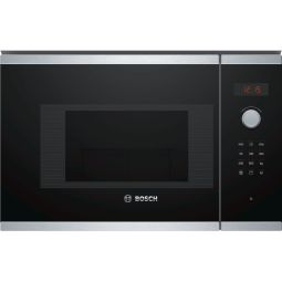 Microondas integrable Bosch bel523ms0 20 l cristal negro/inox 5 funciones