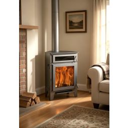 Estufa de leña de rincón  R5 Horno Max - 11 kw / Alto rendimiento 85%