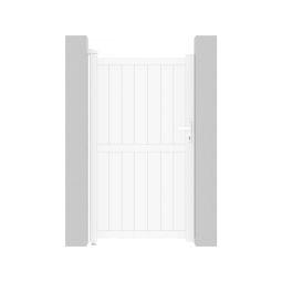 Puerta jardin aluminio  "lola" -  101.2 x 180.9 cm - blanco