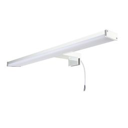 Aplique LED espejo baño 10w ip44 cromado, 40cm, luz blanca 4000k