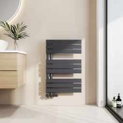 Emke radiador toallero agua caliente 76x50cm, 397w, antracita