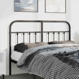 Cabecero de metal negro 150 cm qweo8518