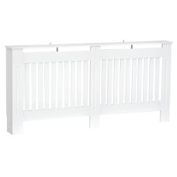 Cubre radiadore 172x19x81 cm mdf color blanco Homcom, hogar - decoración