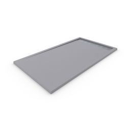 Plato de ducha resina con marco. Gris claro ral: 7037 80x160cm