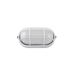 Aplique exterior - apus - aluminio blanco - cristal - ip44