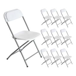 Pack 10 sillas plegables de resina garden 45x44.5x79cm 7house
