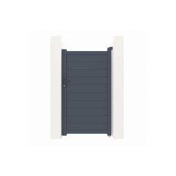 Puerta de jardin alumino"eiger" gris - 1m x 180cm