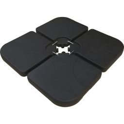Soporte de sombrilla con 4 losas lastradas hasta 3 x 3 - 52l