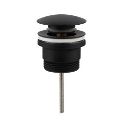 Kibath válvula clic clac lavabo bidet acabado negro mate fabricado en latón