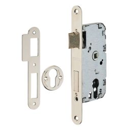 Caja cerradura de embutir 40x47 mm níquel