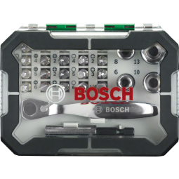 Set de 26 piezas para atornillar con vasos de carraca Bosch