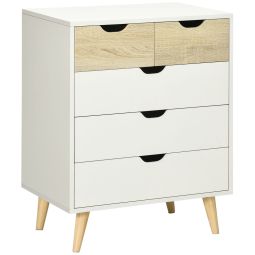 Cómoda con cajone 60x40x77.5 cm color blanco Homcom