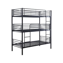 Litera metálica triple "havin" - 90 x 190 cm - negro