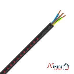 Cable U-1000 R2V 3x1,5mm negro Nexans rollo 10m
