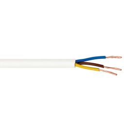 Cable H05VV-F 2x1,5mm blanco rollo 10m