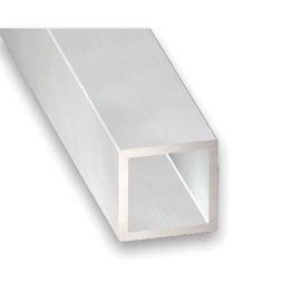 Tubo cuadrado aluminio bruto 100 x 2 x 2 cm