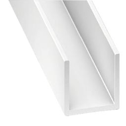 Perfil en U pvc 260x1,2x1 cm